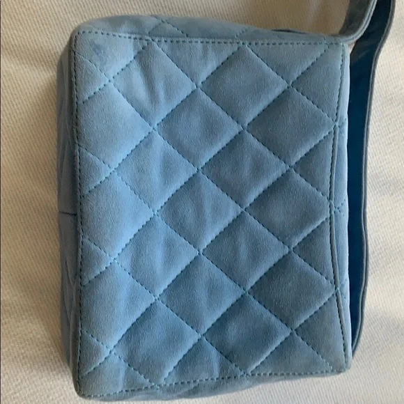 CHANEL Blue Mini Bag with Gold Accents - Picture 6 of 10